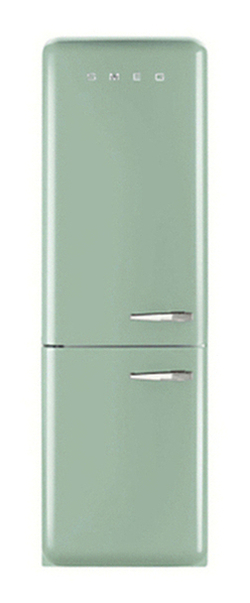 Smeg FAB32LNG Freestanding Fridge Freezer, A++ Energy Rating, Left-Hand Hinge, 60cm Wide, Pastel Green Smeg FAB32LNG Freestanding Fridge Freezer, A++ Energy Rating, Left-Hand Hinge, 60cm Wide, Pastel Green